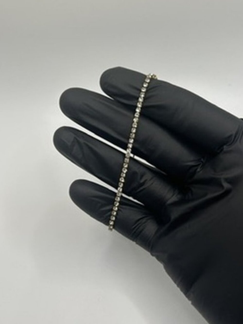Waterproof Moissanite Tennis Bracelet Gold 2mm 6 Inch No Pass Womens Dainty